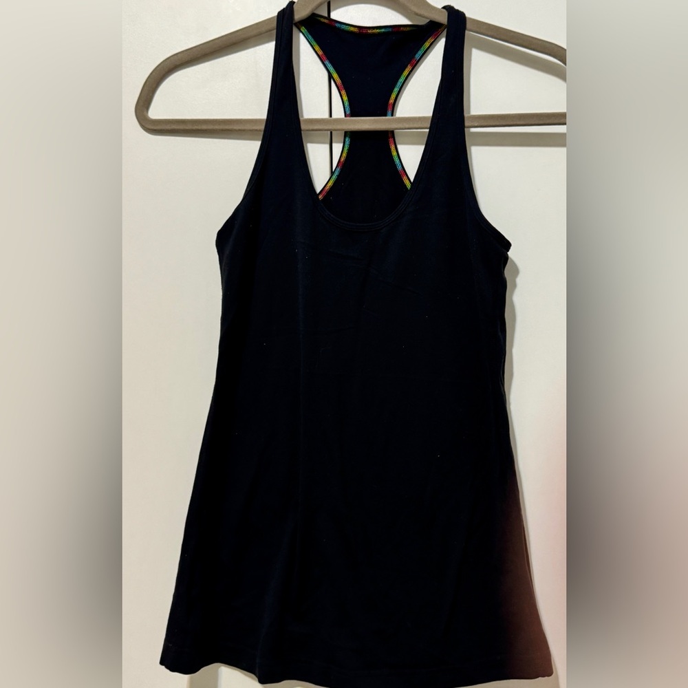 Lululemon Athletica Black Racerback Workout Tank